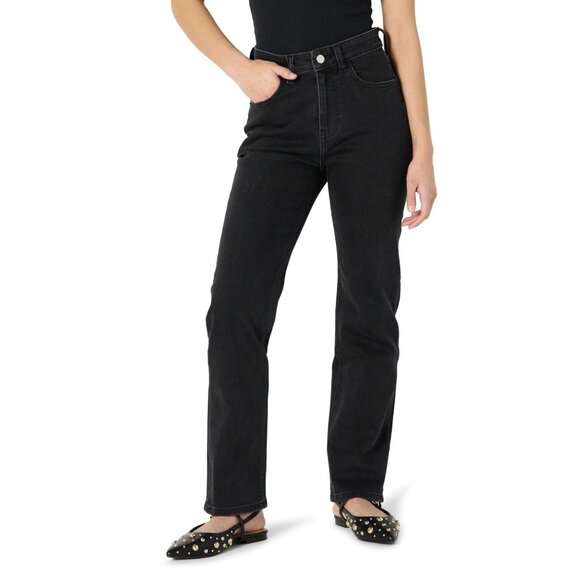 NWT The Drop Women's Janine Slim Straight Leg, Black, 34 - Picture 1 of 1